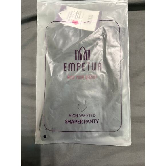 NWT Empetua Shapermint HIGH-WAISTED SHAPER PANTY Black Shapewear Stretch Slim - Picture 6 of 7